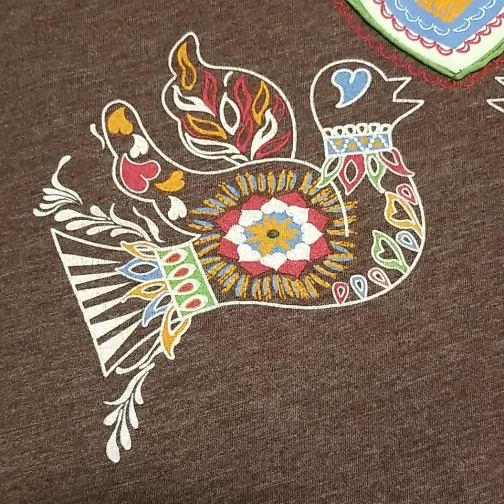 Scrapbook tee with birds - Picture 5 of 14